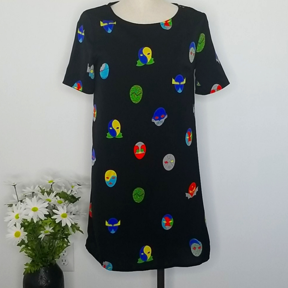 re:named Masks Shift Dress Medium NWT